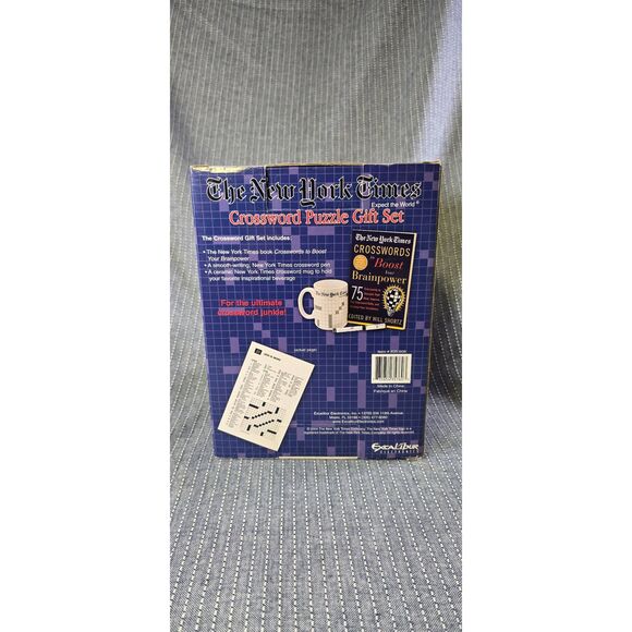 VERY RARE - THE NEW YORK TIMES CROSSWORD PUZZLE GIFT SET BY EXCALIBUR 2004 - Picture 3 of 4